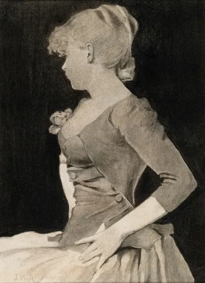 Silhouette Of A Young Girl