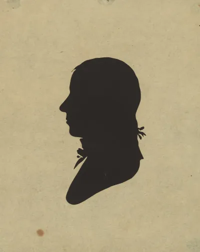 Silhouette Of Man Facing Left No 2