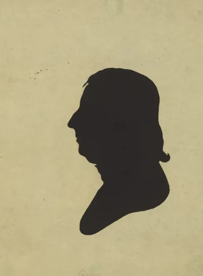 Silhouette Of Man Facing Left No 3