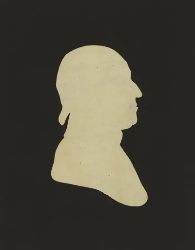 Silhouette Of Man Facing Right No 1