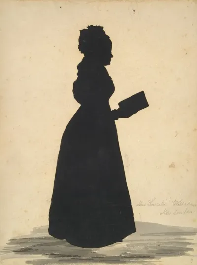 Silhouette Of Mrs Thomas Wheeler Williams Lucretia Woodbridge Perkins 1796 1829