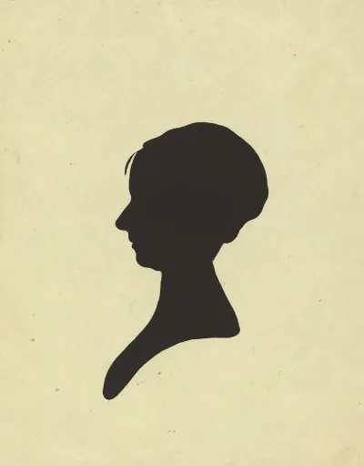 Silhouette Of Woman Facing Left No 2