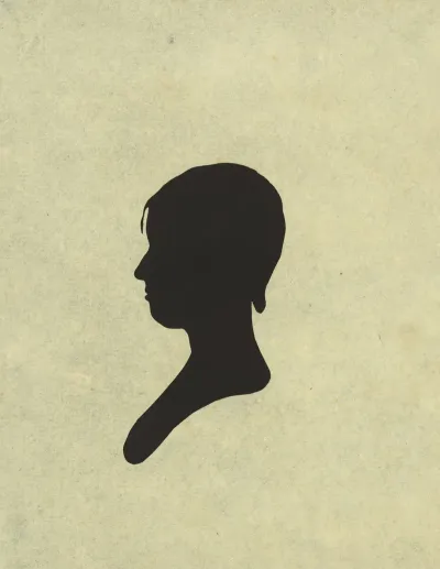 Silhouette Of Woman Facing Left No 3