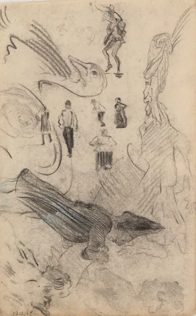 Silhouettes And Grotesque Figures