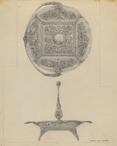 Silver Cake Dish 2