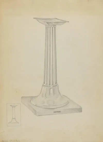Silver Candle Stand