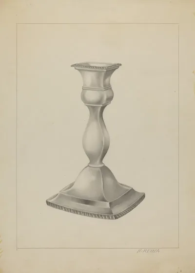 Silver Candlestick 3