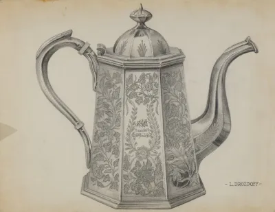 Silver Chocolate Pot 4