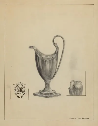 Silver Cream Pitcher 2