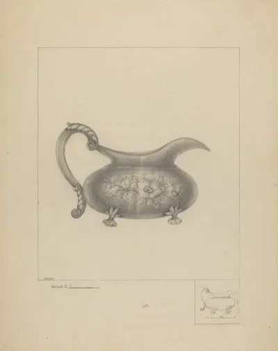 Silver Cream Pitcher 4