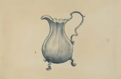 Silver Cream Pitcher 6