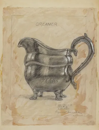 Silver Creamer 6