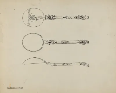 Silver Funeral Spoon 3