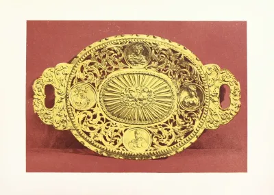 Silver Gilt Salver Dutch Or Flemish