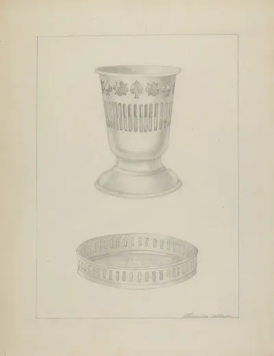 Silver Glass Holder