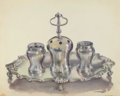 Silver Ink Stand