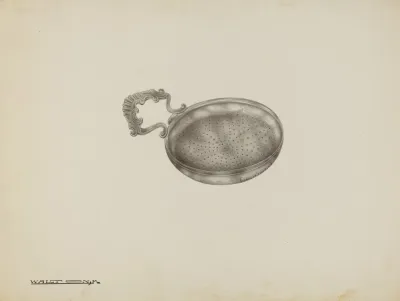 Silver Lemon Strainer