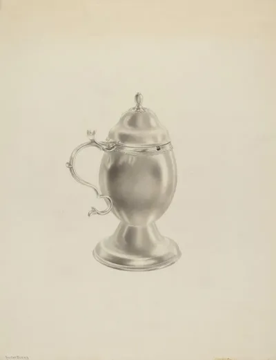 Silver Mustard Pot