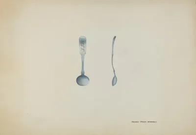Silver Salt Spoon 4