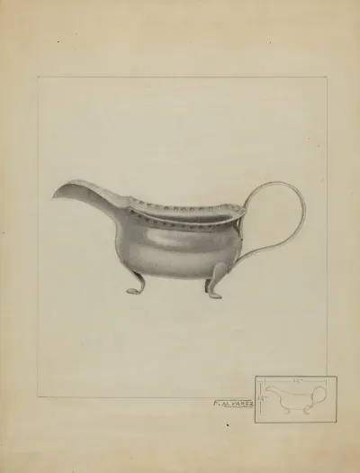 Silver Sauce Boat 3
