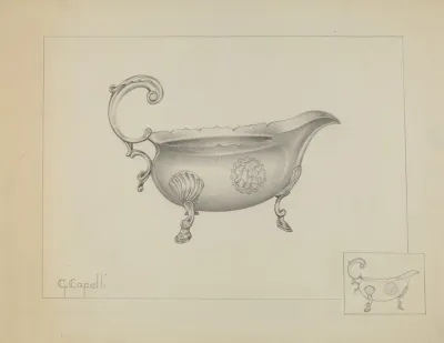 Silver Sauce Boat 4