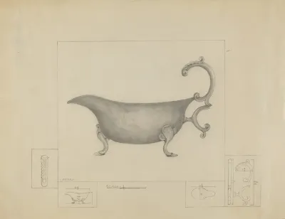 Silver Sauce Boat 5