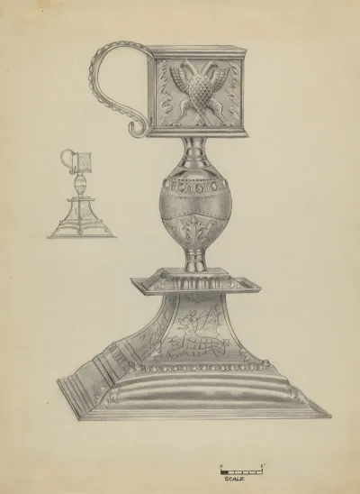 Silver Snuffer Stand