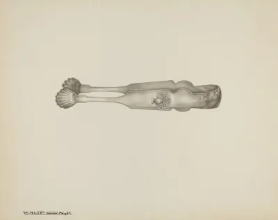 Silver Sugar Tongs 11