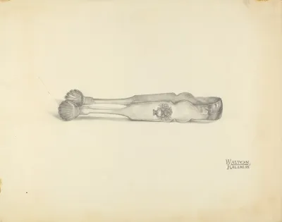 Silver Sugar Tongs 14