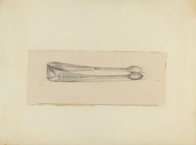 Silver Sugar Tongs 16