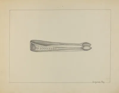 Silver Sugar Tongs 17