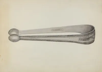 Silver Sugar Tongs 6