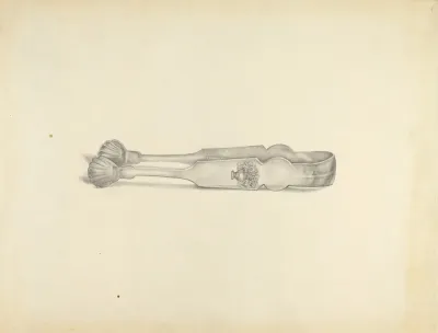 Silver Sugar Tongs