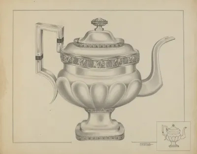 Silver Teapot 60