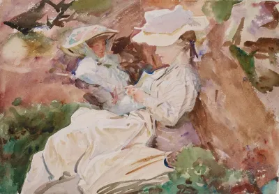 Simplon Mrs Barnard And Her Daughter Dorothy