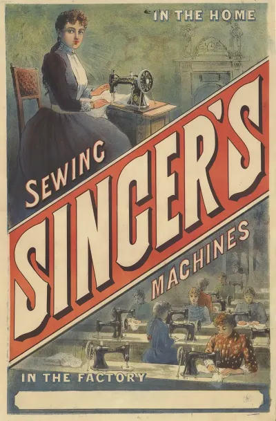 Singer Sewing Machines In The Factory