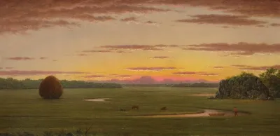 Single Haystack In A Flat Marsh
