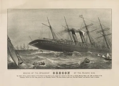 Sinking Of The Steamship Oregon Of The Cunard Line 2