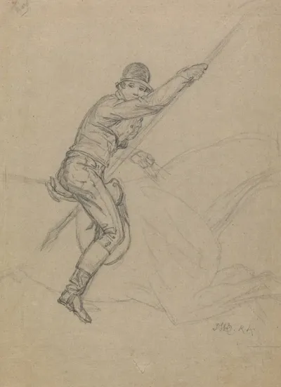 Sir Charles Blunt Hunting The Boar And Escaping From The Tiger
