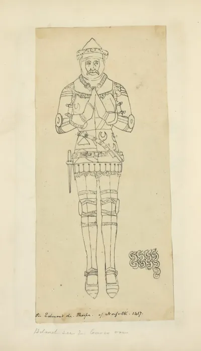 Sir Edmond Di Thorpe Of Norfolk 1417