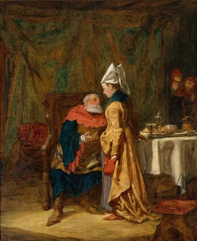 Sir John Falstaff And Mistress Quickly