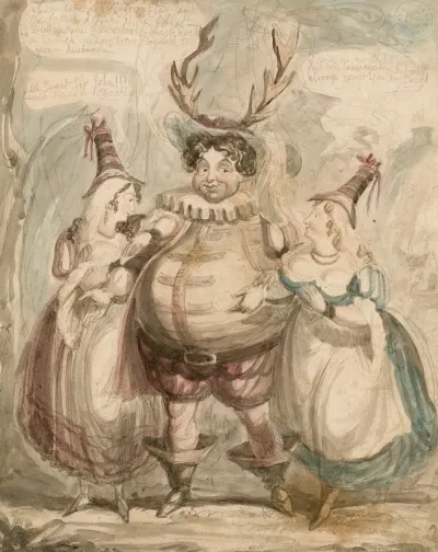 Sir John Falstaff And The Merry Wives Of Windsor Scene 3rd Hernes Oak