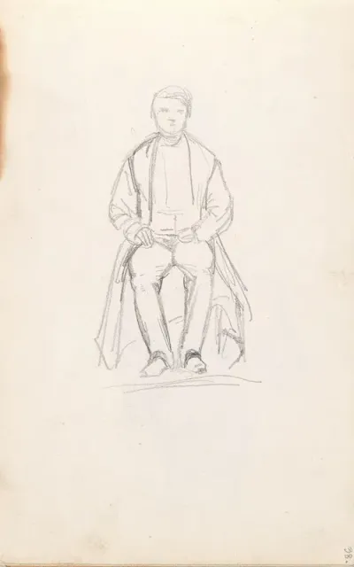 Sittende Mann 2