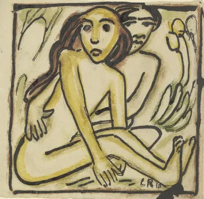 Sitting Couple Nudes