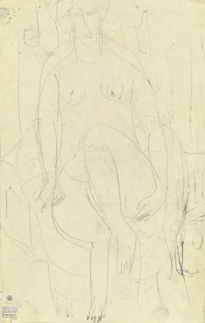 Sitting Female Nude 4