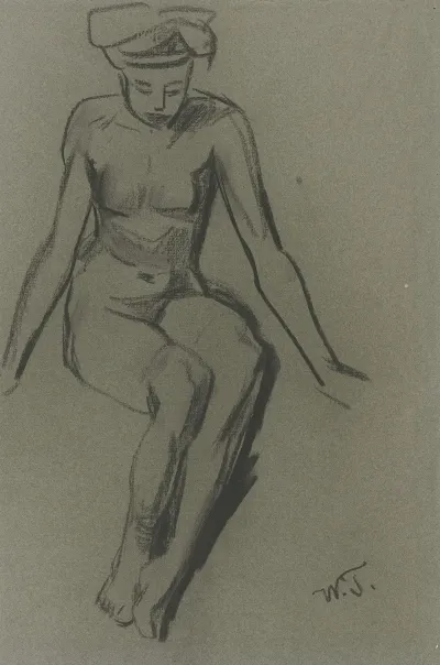 Sitting Female Nude 6