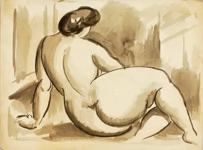 Sitting Female Nude 8