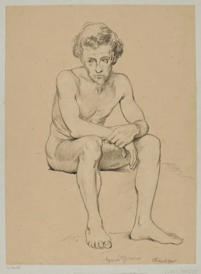 Sitting Male Nude 5
