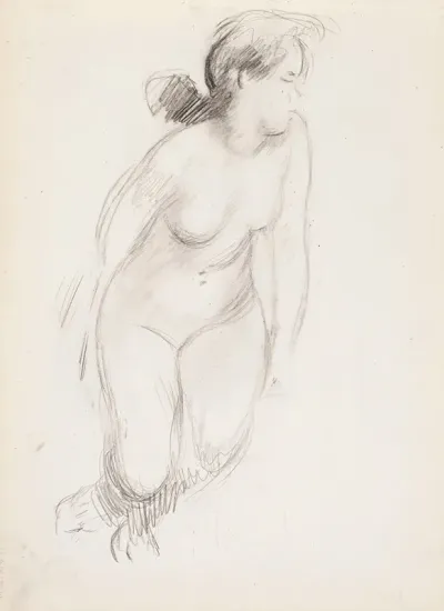 Sitting Naked Woman
