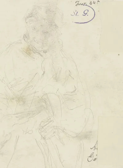 Sitting Old Woman